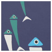 見の生地の魚の水泳 ファブリック (クローズアップ)