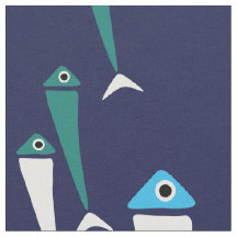 見の生地の魚の水泳