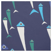 見の生地の魚の水泳 ファブリック (見本)