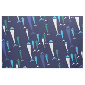 見の生地の魚の水泳 ファブリック (ファットクウォーター)