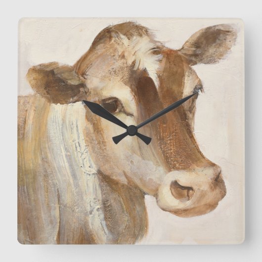 見ますIライト スクエア壁時計 (正面)