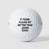 見もしつかった場合は名前より良いヒットをパーソナライズされた下さい ゴルフボール (正面)