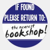 見もしつかった場合は最寄りの書店に戻る ラウンドシール (正面)