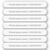 見もしつかった連絡よ、x6に戻る シール (正面)