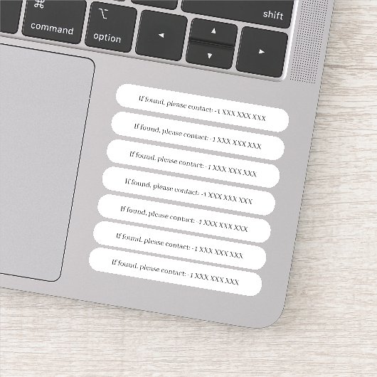 見もしつかった連絡よ、x6に戻る シール (詳細)