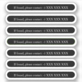 見もしつかりました連絡x6ステッカー シール (正面)