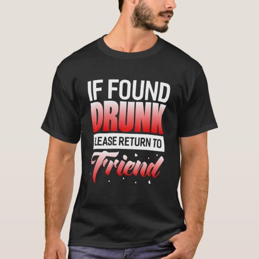 見もしつけ飲て友達に戻る Tシャツ (正面)