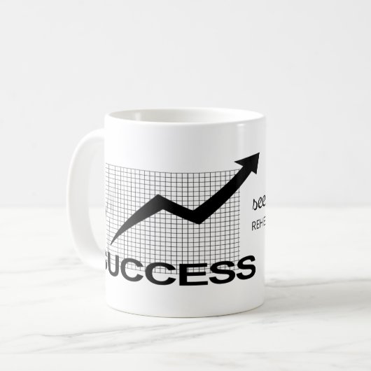 見よ感じよやる気を起こさせる! コーヒーマグカップ (正面左)