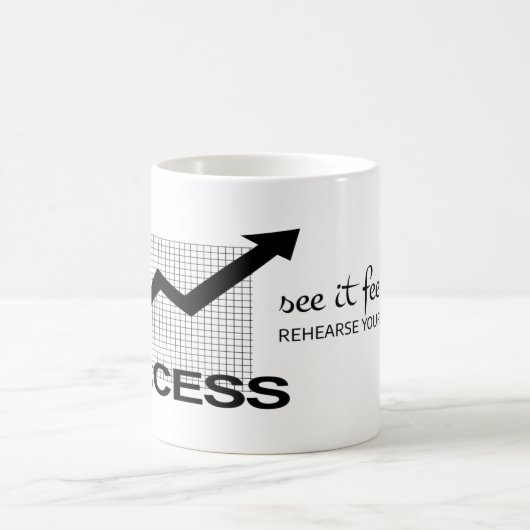 見よ感じよやる気を起こさせる! コーヒーマグカップ (中央)