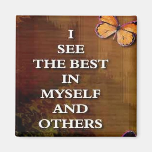 見よ最高のよ…確認磁石の言葉 マグネット (正面)