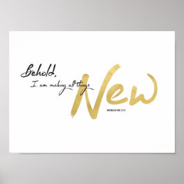 見よ私は新しい芸術のプリント ポスター