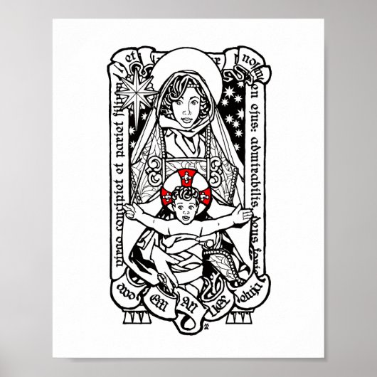 見よ，ヴァージンが思い描く – マドンナとキル ポスター (正面)