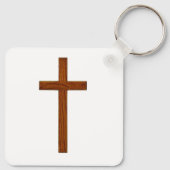 「見よ、私はドアに立ってノックする」キーチェーン キーホルダー (裏面)