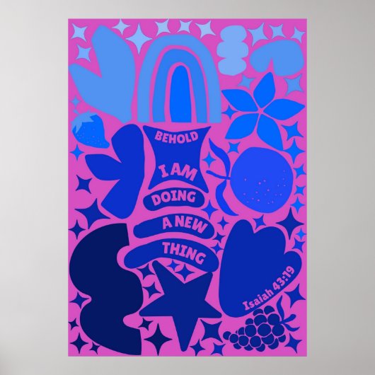 見よ、私は新しいことを行っている ポスター (正面)