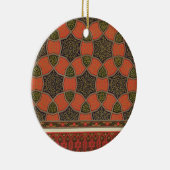 「見られるアラビアの芸術からのアラビア装飾的なデザイン、 セラミックオーナメント (右)