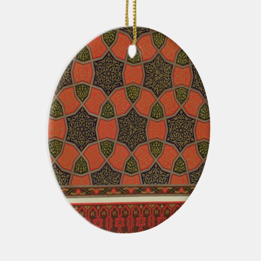 「見られるアラビアの芸術からのアラビア装飾的なデザイン、 セラミックオーナメント (右)