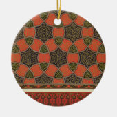 「見られるアラビアの芸術からのアラビア装飾的なデザイン、 セラミックオーナメント (正面)