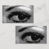 見ることは信じましたりまたは美しい目 名刺 (正面/裏面)