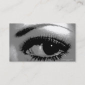 見ることは信じましたりまたは美しい目 名刺 (裏面)
