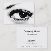 見ることは信じましたりまたは美しい目 名刺 (正面/裏面)
