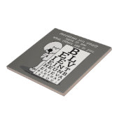 見ることは信じ目の図表です タイル (側面)