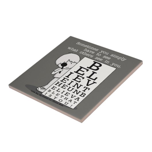 見ることは信じ目の図表です タイル (側面)