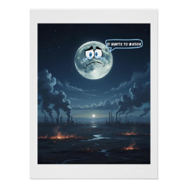 見るのが痛もしい – 月が語れる ポスター