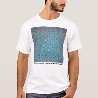 見るものは必ずしも現実ではない – 目の錯覚 Tシャツ