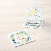 見るより信仰の道 スクエアペーパーコースター (インサイチュ)