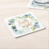 見るより信仰の道 スクエアペーパーコースター (アングル)