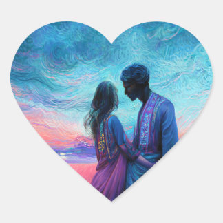 見るステッカー ハートシール