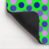 見るドット紫の緑のマウスパッド マウスパッド (コーナー)