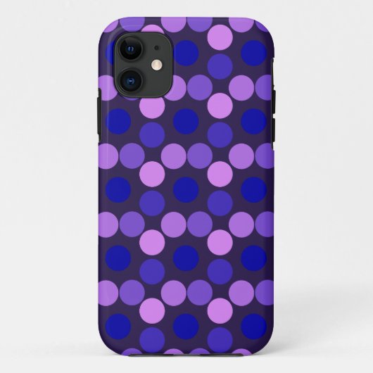 見るドット紫ピンクiPhone 5 5sケース Case-Mate iPhoneケース (裏面)