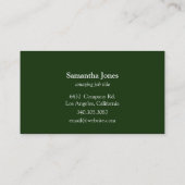 見るモダン曼荼羅の緑 名刺 (裏面)