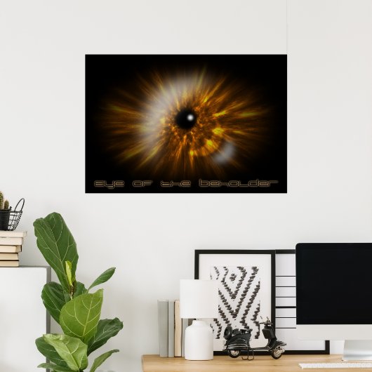 見る人の目 ポスター (ホームオフィス)