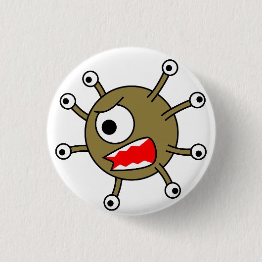 見る人トークン 缶バッジ (正面)