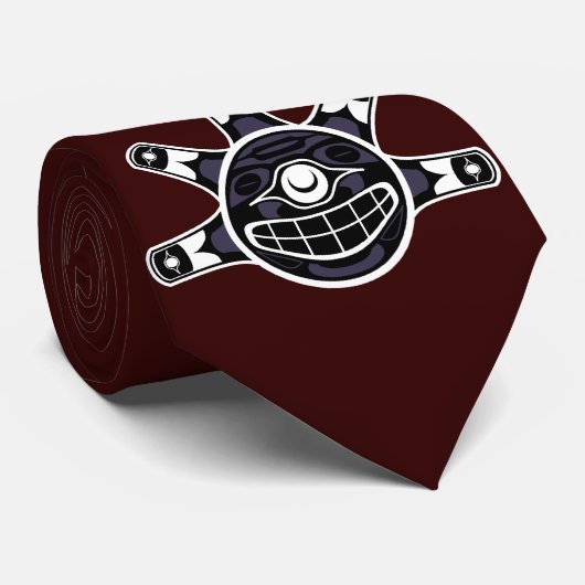 見る人-ネイティブアメリカン-タイ ネクタイ (ロール)
