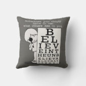 見る信じことは目の図 クッション (裏面)