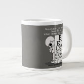 見る信じことは目の図 ジャンボコーヒーマグカップ (正面右)
