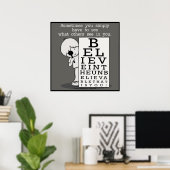 見る信じことは目の図 ポスター (ホームオフィス)