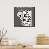 見る信じことは目の図 ポスター (キッチン)