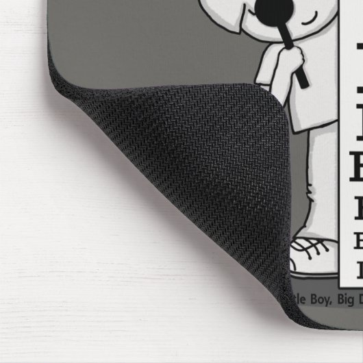 見る信じことは目の図 マウスパッド (コーナー)