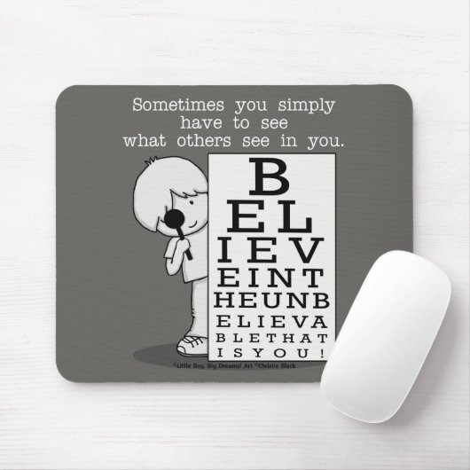 見る信じことは目の図 マウスパッド (マウス)