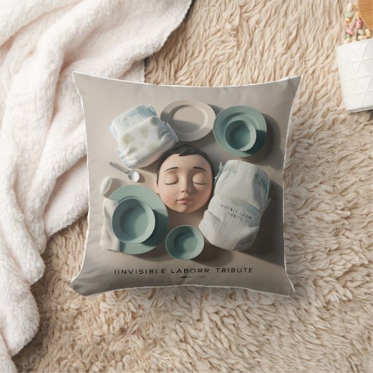 見る祝と： Invisible Labor 3D Tribute クッション (ブランケット)
