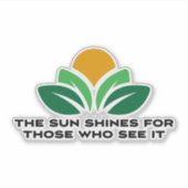 見る者は日が照る シール (正面)