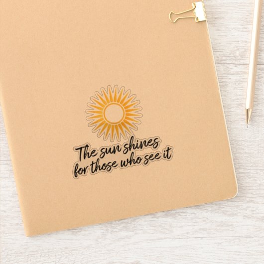 見る者は日が照る シール (ノートブック)