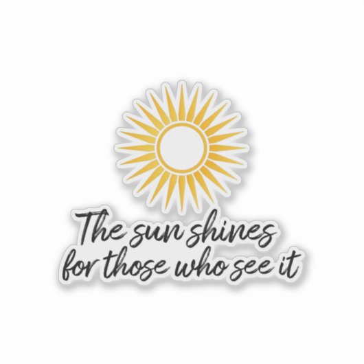 見る者は日が照る シール (正面)