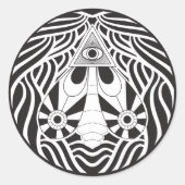 見る蛾 ラウンドシール (正面)