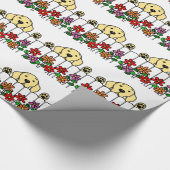 見る黄色いラブラドール ラッピングペーパー (角)