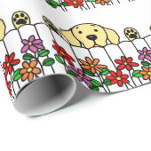 見る黄色いラブラドール ラッピングペーパー (ロールコーナー)